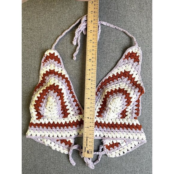 Juniors BP Crochet Halter Top, Size Medium - Picture 11 of 16
